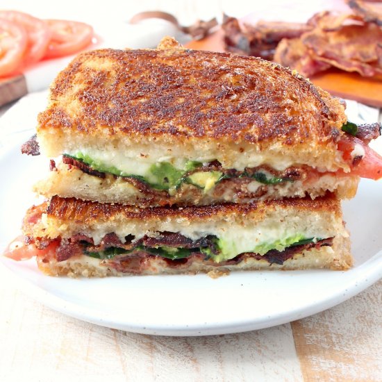 Bacon Tomato Avocado Grilled Cheese