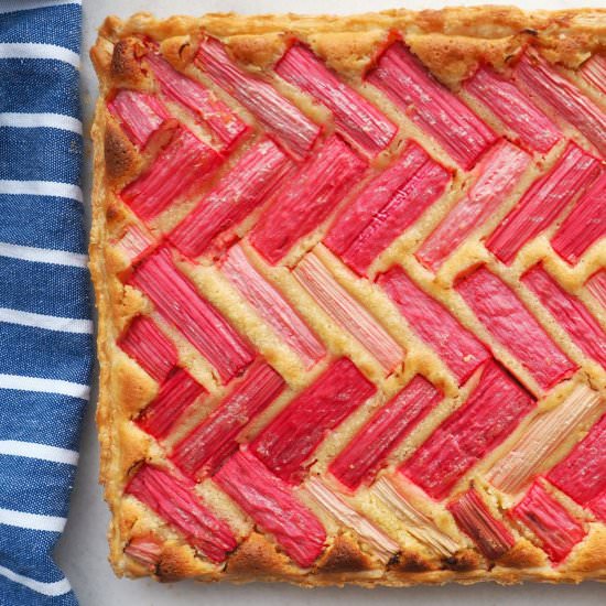 Rhubarb & Almond Tart