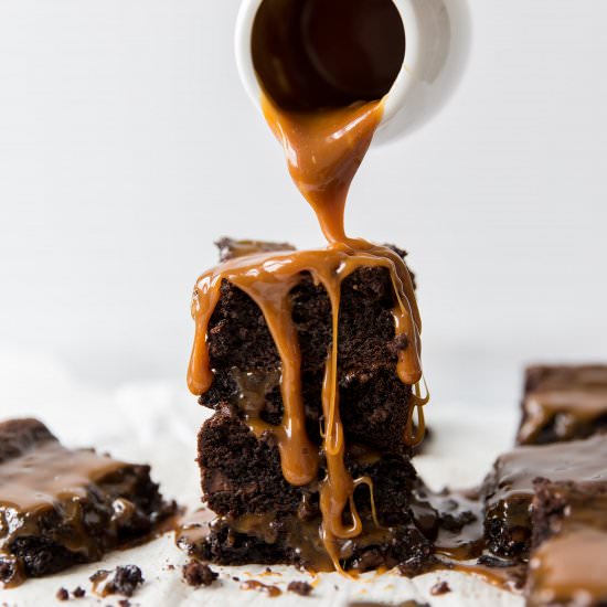 Caramel Fudge Brownies