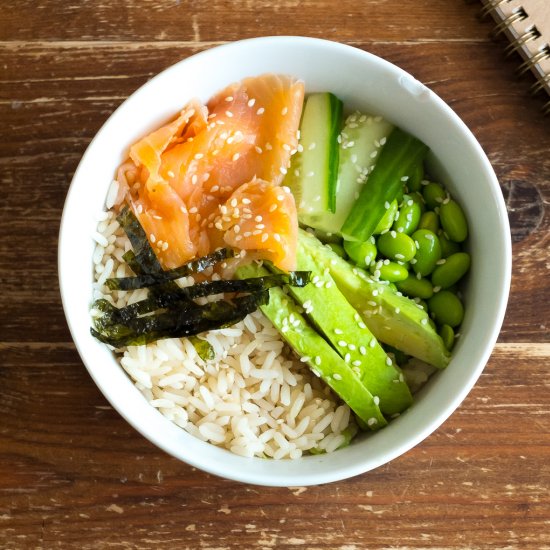 Cheat’s sushi bowl