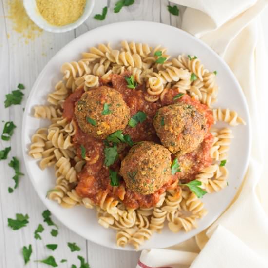 Mushroom Tofu Vegan Meatballs