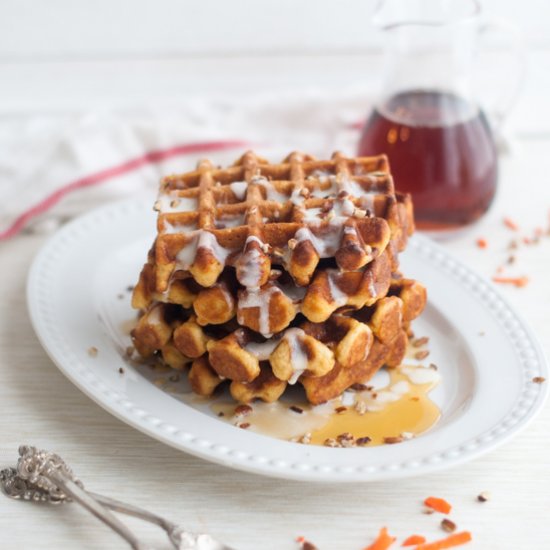 Carrot Cake Waffles