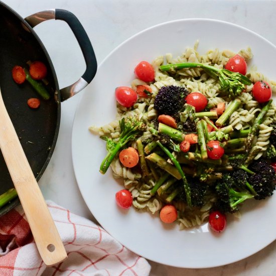 Vegan Kale Pesto Spring Primavera!