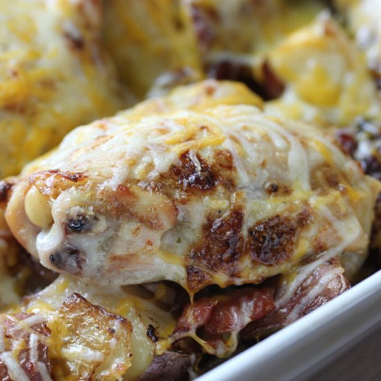 Bacon Cheddar Chicken Thighs