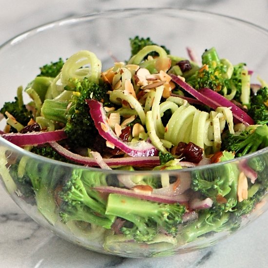 Spiralized Broccoli Salad