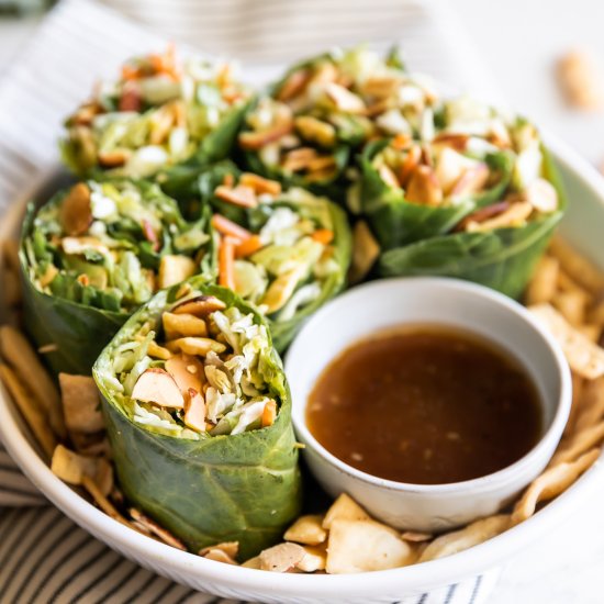 Asian Collard Green Wraps