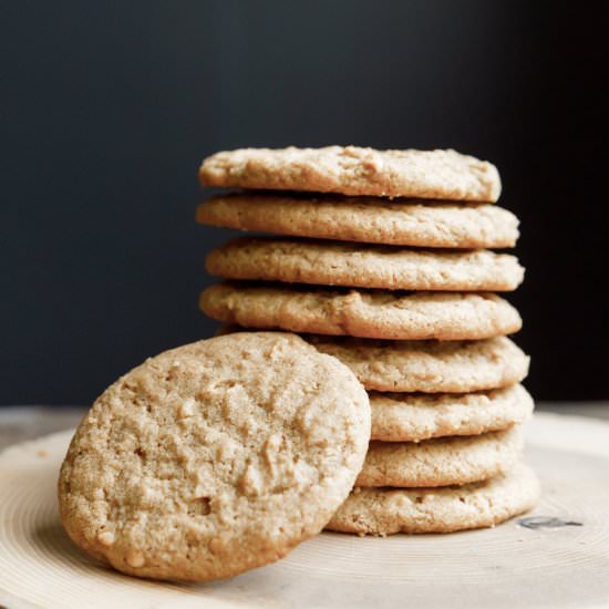 Peanut Butter Rye Cookies