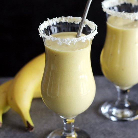 raw tropical yellow smoothie