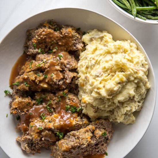 Meatloaf & Buttermilk Mashed Potato