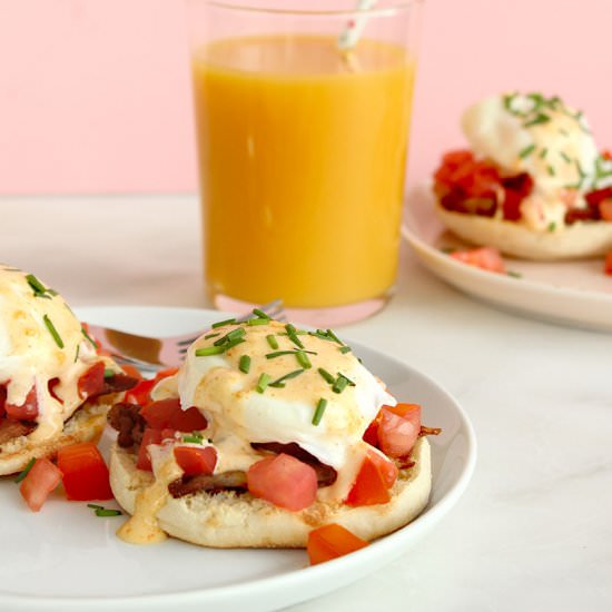 Eggs Benedict with Faux Hollandaise