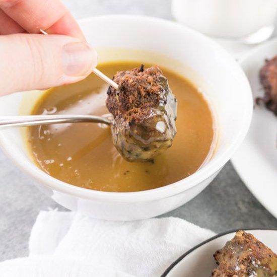 MEATBALLS WITH HONEY MUSTARD SAUCE