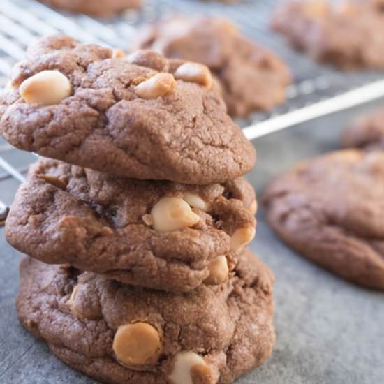 DOUBLE CHOCOLATE PUDDING COOKIES