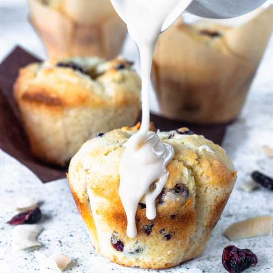 Coconut and Cranberry Muffins