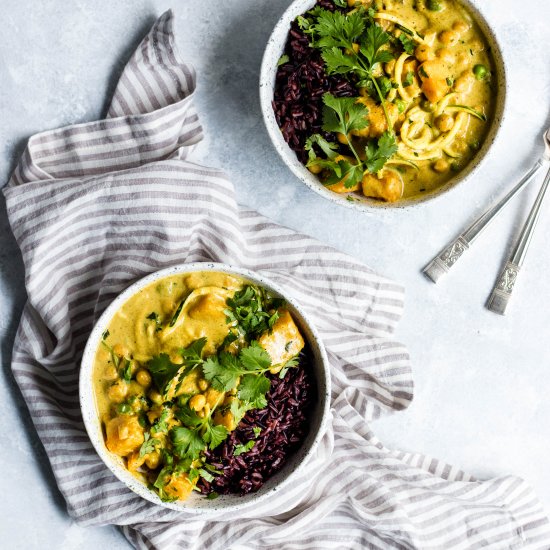 Easy Chickpea and Butternut Curry