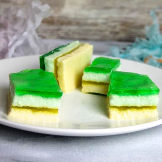 Spring Layered Jello Bars