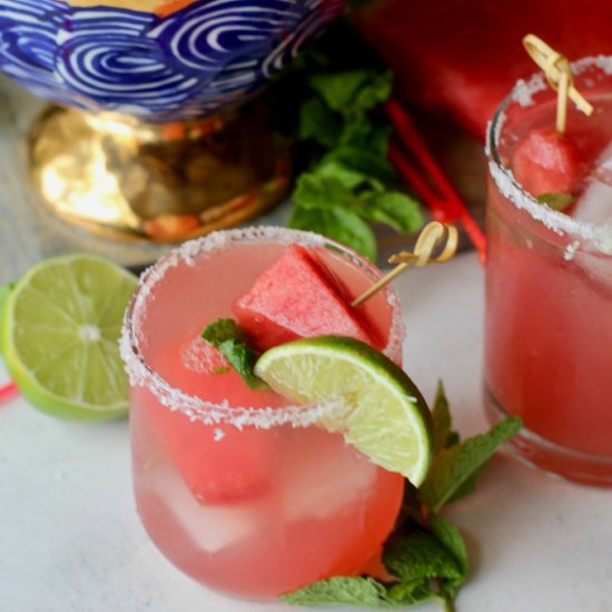 Watermelon and Mint Margarita