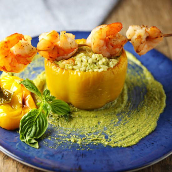 Risotto Stuffed Peppers