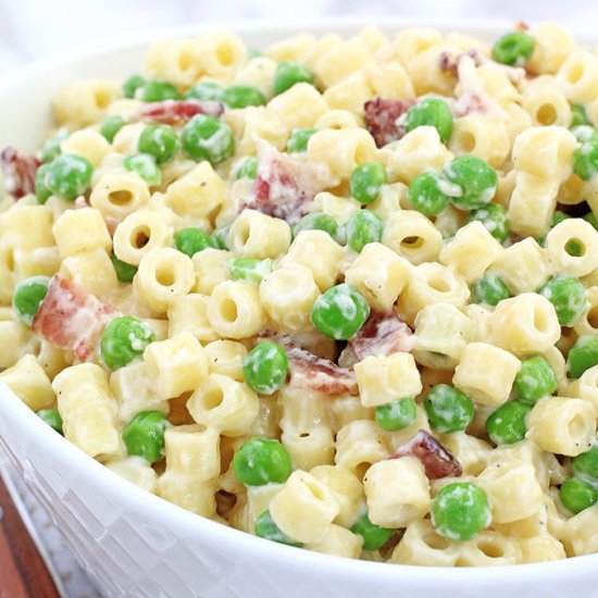 Creamy Peas and Bacon Pasta