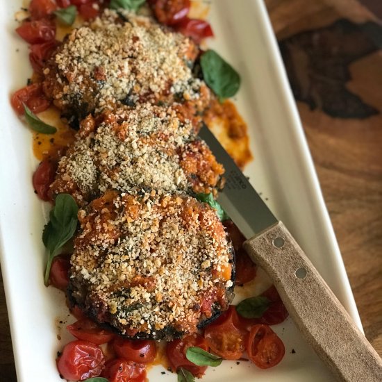 Vegan Stuffed Portabella Mushrooms