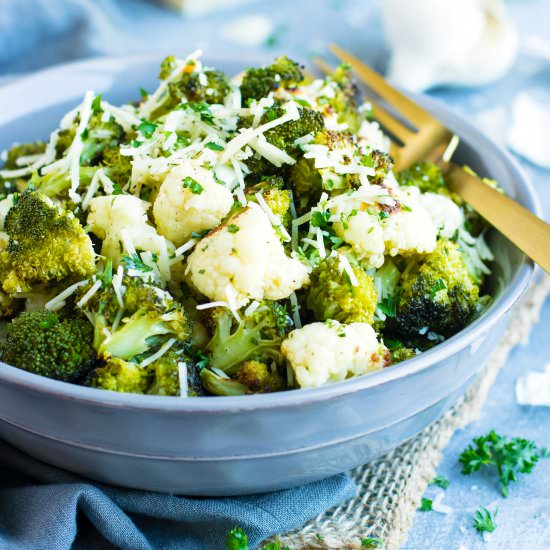 Garlic Parmesan Roasted Broccoli