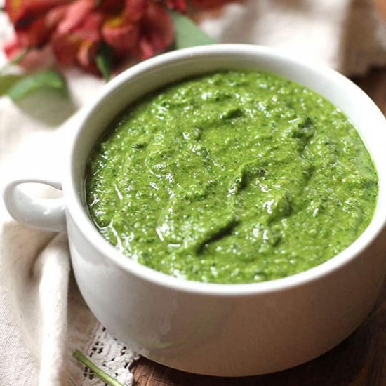 Spinach Walnut Pesto Sauce