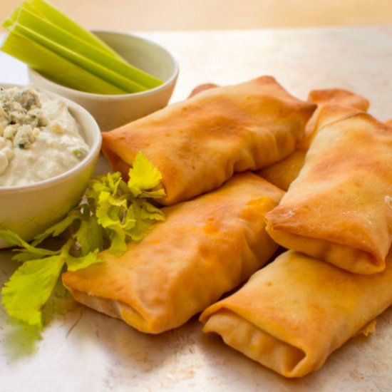 Buffalo Chicken Egg Rolls