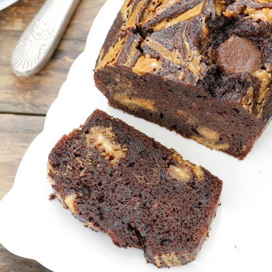 Marbled Peanut Butter Chocolate Cake