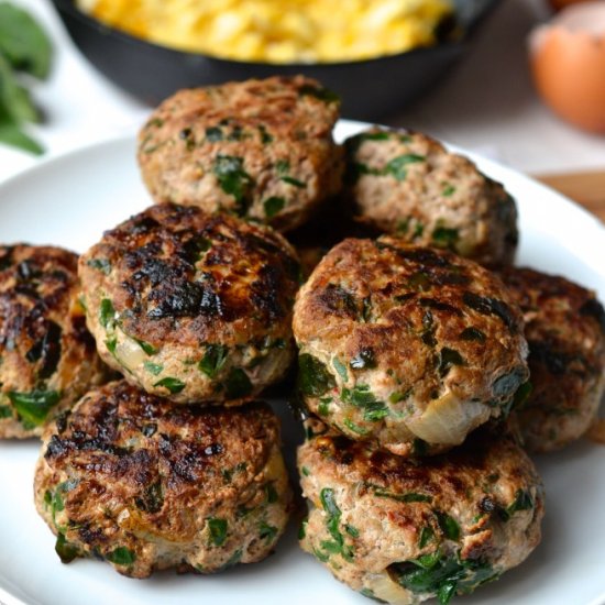 Turkey, Spinach Breakfast Sausage