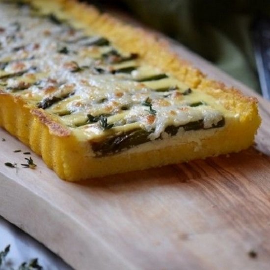 Asparagus Ricotta Tart (glutenfree)