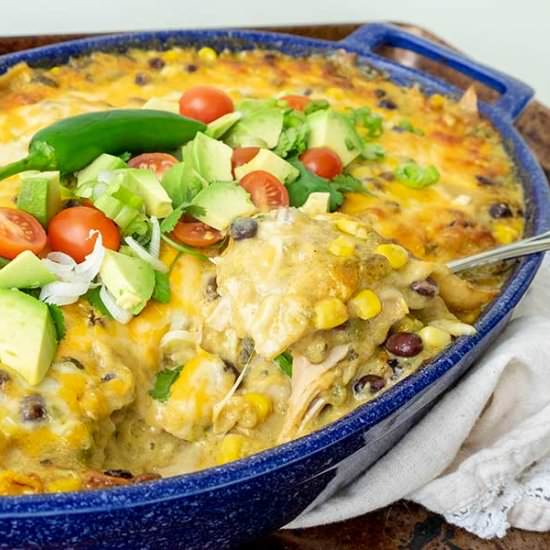 GF Chicken Enchilada Casserole