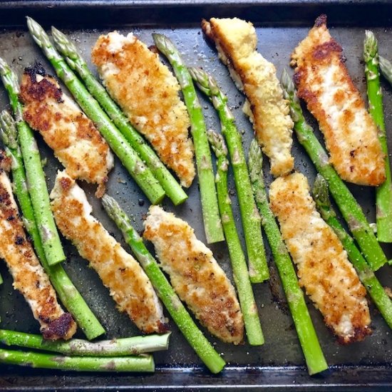 Parmesan Crumb Chicken & Asparagus