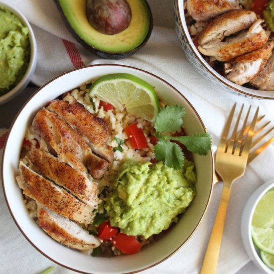 Cauliflower Rice Burrito Bowl