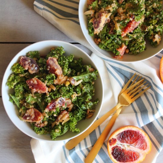 Quinoa, Kale, & Blood Orange Salad