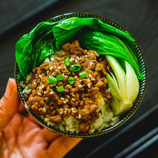 Braised minced pork