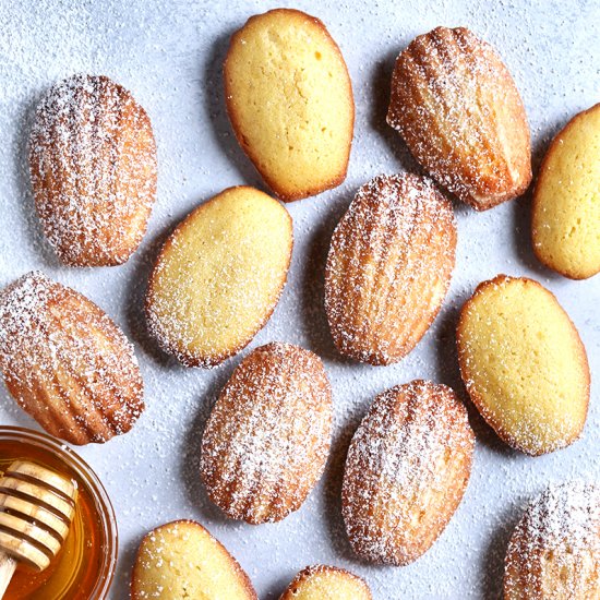 Brown Butter Honey Madeleines