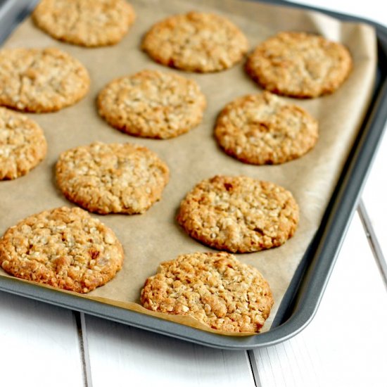 Double Ginger Oat Cookies