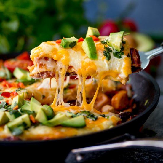 Enchilada Skillet Lasagna