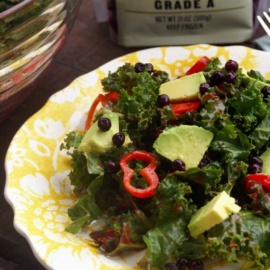 Chili and Wild Blueberry Salad