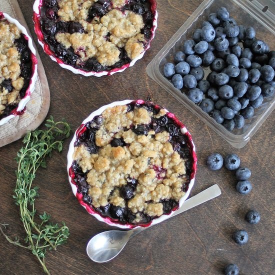 Blueberry Thyme Crisp