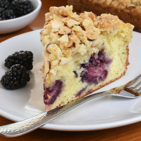 Blackberry Sour Cream Coffee Cake