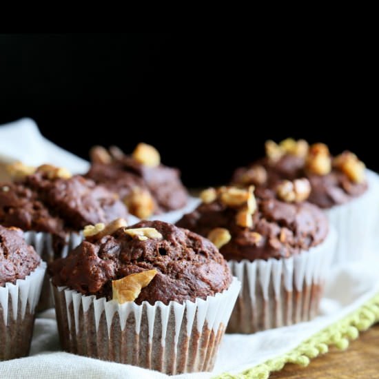 Peanut Butter Chocolate Muffins