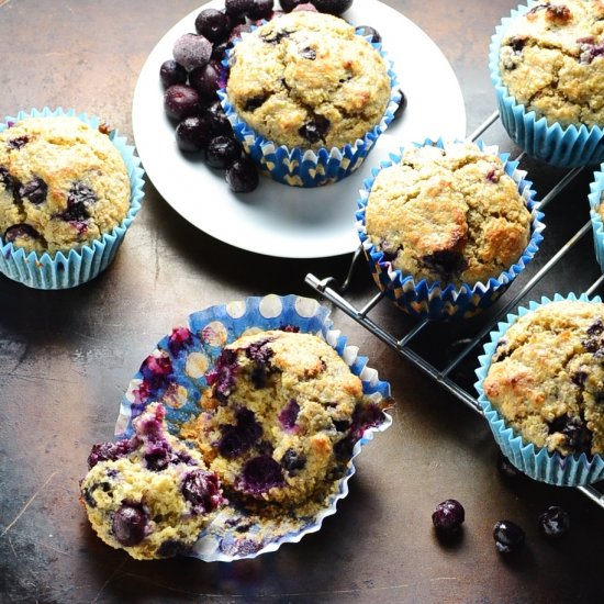 Blueberry Quinoa Muffins + Wheatgerm