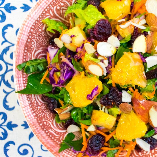 Orange Apple & Cranberry Salad