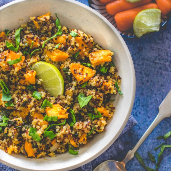 Instant Pot curried veg quinoa