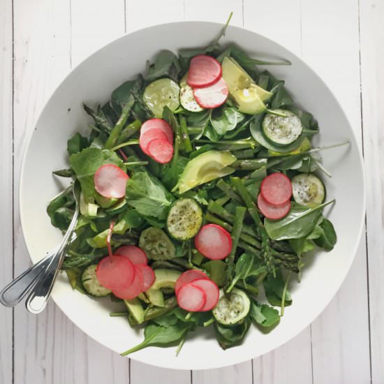 Detox Zucchini and Asparagus Salad