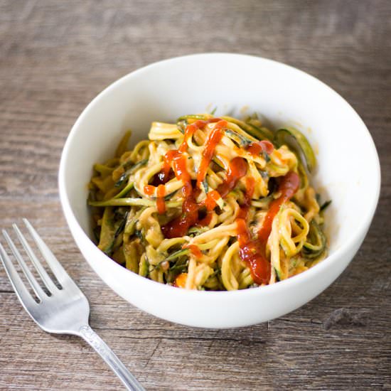 Zoodles With Peanut Sauce