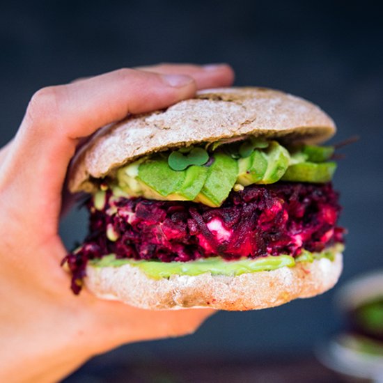 Black Bean and Beet Burger