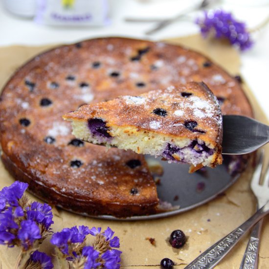 Blueberry Cottage Cheese Cake