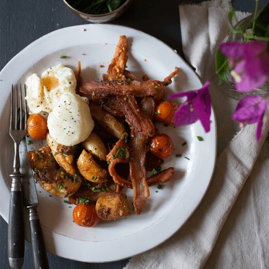 Easy Potato and Bacon Hash