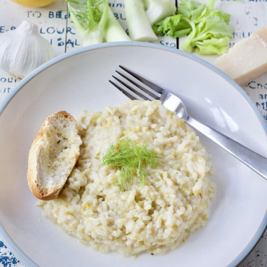 Instant Pot Fennel & Leek Risotto